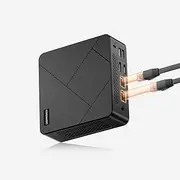 ORIGIMAGIC Mini PC C4 Windows 11 Pro AMD Ryzen 5 3550H(Turbo 3.7GHz) 8GB DDR5 256GB SSD Dual LAN Support Triple Display(HDMI+DP+USB-C),WiFi5/BT5.0/2.5G Ethernet Mini Desktop PC for Home Office