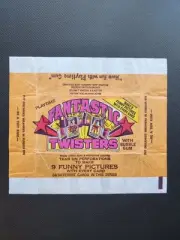 Scanlens Playtime FANTASTIC TWISTERS Wax Wrapper Super Rare !!
