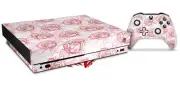 Skin for XBOX One X Console Controller Flowers Pattern Roses 13 Decal