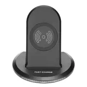 Qi Wireless Dual Coils Fast Charger with Holder for iPhone X 8 Samsung 8