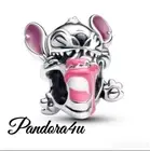 NEW Pandora Disney, Stitch Birthday Cake Charm NeW Tags Pandora Velvet Gift Box