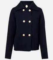 [Jardin des Orangers] Jardin des Orangers Wool and cashmere jacket AU 18 blue