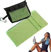 Golf Towel, Breathable Workout Towels Absorbing, with Mesh Bag, Portable Home Gym Accessories for Men Women Neck Face