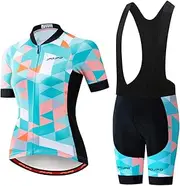 [PSPORT] Women Cycling Jersey Set Summer Cycling Clothing MTB Jersey Set Quick Dry Breathable Summer Bicycle Uniforms
