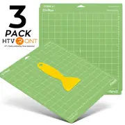 HTVRONT 6 Pack 12X12In Mixed Colors PVC Adhesive Cutting Mat Base Plate Tool Pad