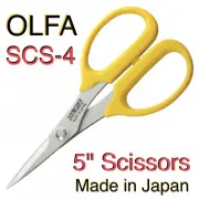 OLFA SCS-4 — 5 Inch Precision Applique Scissors 5" — Sewing Embroidery EDC Small