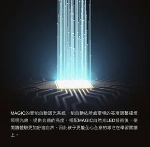 【MAGIC】智能型LED護眼檯燈 MA358 自動開關燈 黃光 白光 暖光 學習檯燈