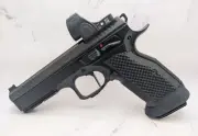 Lok Style Thin Black Grips+Magwell Works W/All Mags Fits CZ Shadow 2, SP01, 75