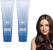 Goramblessip Protein Correction Hair Straightening Cream,Straighten And Care 2-In-1 Effect,Silk And Keratin Treatment H-air Straightening Cream,Hair Care Straight H-air C-ream (2PCS)