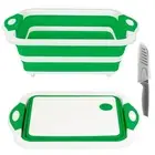 Collapsible Cutting Board, Foldable Chopping Board with Colander, Multifuncti...