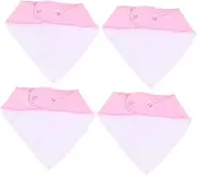 TOYANDONA 4pcs Soft Cotton Feeding Towels Newborn Burp Cloths Nursing Towels Quick Drying Easy to Products