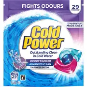 Cold Power Laundry Capsules Odour Fighter 29 pack