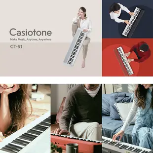 CASIO CT-S1 61鍵電子琴 白色款