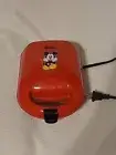 Disney’s Mickey Mouse Mini Waffle Maker Non-Stick Red- Electric-New
