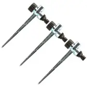 3 Pieces Sprinkler Head Landscape Spikes Ground Thread Lawn Stake for