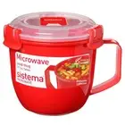 Sistema Microwave Small Soup Mug, Microwave Food Container, 565 ml, BPA-Free, Re