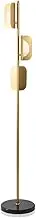 Standing Lamp Gold Floor Lamp, Marble Base Standing Lamp, Standing Pole Light Suitable for Living Room Dining Room Study Room Bedroom Bedroom Lamp