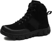 [ZHENSI] Men's Military Tactical Boots Hiking Work Combat Boots Lightweight Outdoor Motorcycle Boots