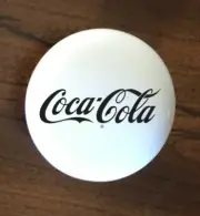 COKE COLA BLACK WHITE CERAMIC KITCHEN CABINET DRESSER KNOB DECOR