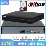 Dahua NVR4108HS-4KS3 8CH NVR H.265+ 12MP Security NVR Recorder Camera System