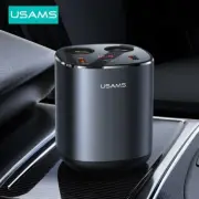 USAMS 245W Dual USB Car Charger Cigarette Lighter Socket Splitter Power Adapter