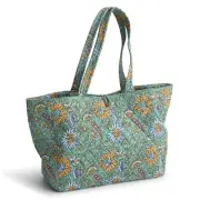 Vera Bradley Premium Cotton Small Hathaway Tote Gemstone Paisley