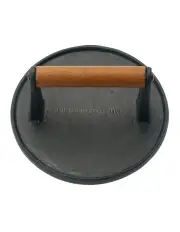[The Cooks Collective] Cast Iron Smash Burger Press in Black