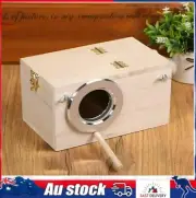 1-6x Wooden Bird Breeding Nest Box Parakeet Parrot Cockatiel Cage Nesting House