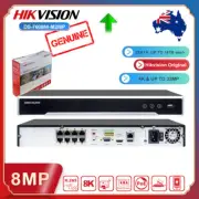Hikvision 8K 4K ULTRA HD 32MP 8CH 8PoE 2SATA NVR 265+ Recorder DS-7608NI-M2/8P