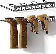 2 Pack Boot Rack Organizer,Wall Mounted Boot Rack, Boot Storage Organizer,Shoe Storage Holder,Cowboy Boot Holder,for Entryway,Garage,Indoor