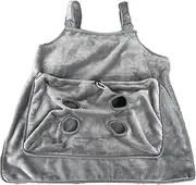 Cat Carrier Bag Apron, Adjustable Cat Carrier Apron, Coral Fleece Kitten Sleeping Chest Bag with Adjustable Pocket Size for Kitten
