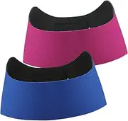 Baluue 2pcs Shower Ear Covers Head Band Swimmers Headband Swim Band Ear Protection for Swimmers Bathing Ear Cover Swimming Headband Adults Elastic Swim Headband Headbands