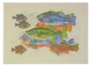 Close Encounters (1995) by Eileen Klatt – Signed Art Print – Fish Illustration