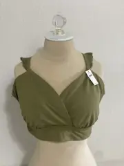 OFFLINE By Aerie Real Me Xtra Medium Support Bra Size XL Green