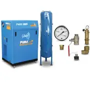 PUMA Piston Air Compressor Silent 7.5HP & 300L Tank Basic Kit PUP40S415VBPG