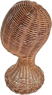 Parliky Mannequin Head For Hats: Rattan Hat Stand Organizer For Wigs Jewelry Display - Anti-tip Base For Styling Store Home And Exhibition Use