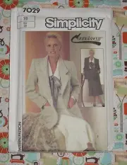 Connoisseur SIMPLICITY PATTERN #7029 MISSES' SKIRTS & JACKET (Size 10) Uncut!