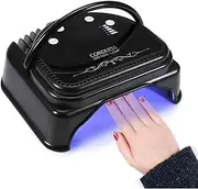 Gel Nail Lamp LED Nail Light Fast Nail Dryer for Gel Polish Curing with 4 Timers Portable Handle Large Space Automatic Sensor