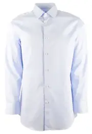 Hugo Boss Men's Enzo Regular Fit Long Sleeve Dress Shirt Pastel Blue 15 (32/33)