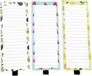 TEHAUX Magnetic Notepad Funny Fridge Magnets for Grocery Lists to Do Notes and Meal Planning Adhesive Note Pads with Each for Home and Office Use
