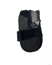 TDR Small Bicycle Saddle Bag MTB Seat Pack Zip Pouch Hook Fixed Storage Case Black Grey Water Resistant Polyester Bike Rear Under Seat Pocket Lightweight