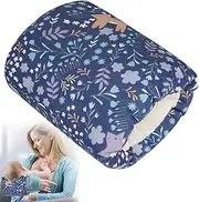 Baby Feeding Arm Pillow,Soft Cotton Bottle Nursing Arm Pillows for Newborn,Breastfeeding Pillows for More Support for Mom and Baby,Portable and Washable,Ergonomic Nursing Essentials(Blue Forest)