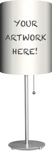 Lampables 2 Sets of Blank White Lampshade with 1 Base for Do It Yourself