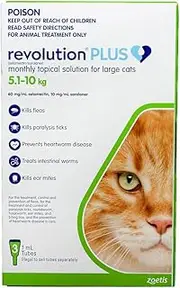 Revolution Plush Flea and Worm Treatment for Cat Large Cat 5-10 kg (Pack of 3)