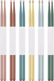 6 Pairs Drum Sticks 5A Drumsticks Walnut Wood Tip Drumsticks for Classic Drum A