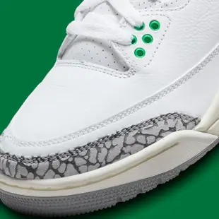 【NIKE 耐吉】休閒鞋 Air Jordan 3 Retro Lucky Green W 幸運綠 爆裂紋 女鞋 男段 CK9246-136