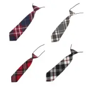 Pre-tied Neckties For Boy Pre-tied Ties Uniform Boy Neckties For Kid Plaid Tie