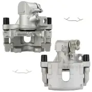 NEW Rear Pair Brake Calipers w/ Bracket For 2006-2010 Mazda 5 L4 2.3L (for: Mazda)