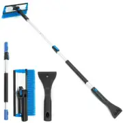 Car Ice Scraper Windshield Ice Breaker Brush Snow Telescopic Snow Brush-.-