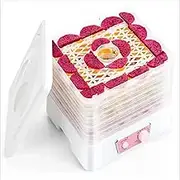 Daseeme Food Dehydrator Machine,0-72 Hours Electric Food Dryer Fruit dehydrator Meat dehydrator Suitable for Nutritious Meat Fruits and Vegetables Making pet Snacks Vanilla Dryer Includes